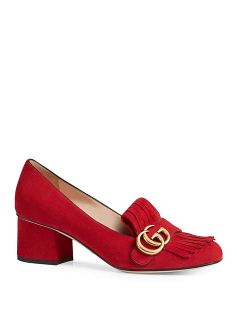 gucci block heel shoe red|gucci heels open toe.